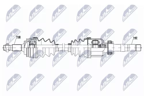 NTY NTY NPW-CT-123 NTY NPW-CT-123 Drive Shaft 