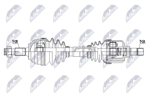 NTY NPW-CT-144 Drive Shaft