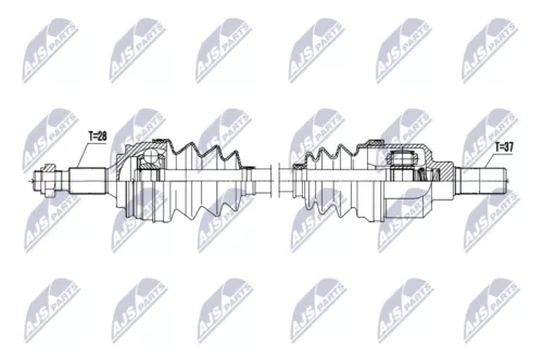 NTY NTY NPW-CT-145 NTY NPW-CT-145 Drive Shaft 
