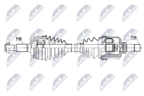 NTY NTY NPW-CT-146 NTY NPW-CT-146 Drive Shaft 
