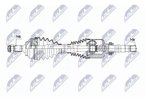 NTY NPW-CT-161 Drive Shaft