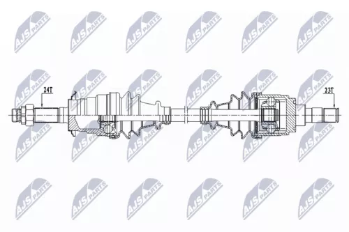 NTY NTY NPW-DA-000 NTY NPW-DA-000 Drive Shaft 