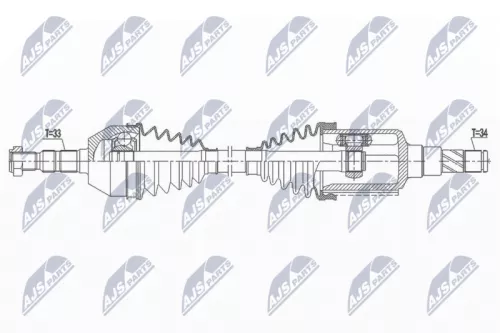 NTY NTY NPW-DW-027 NTY NPW-DW-027 Drive Shaft 