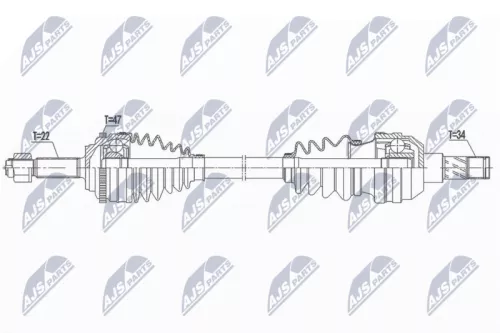NTY NTY NPW-DW-039 NTY NPW-DW-039 Drive Shaft 