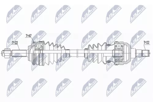 NTY NPW-DW-043 Drive Shaft