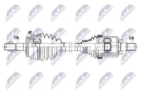 NTY NPW-DW-063 Drive Shaft