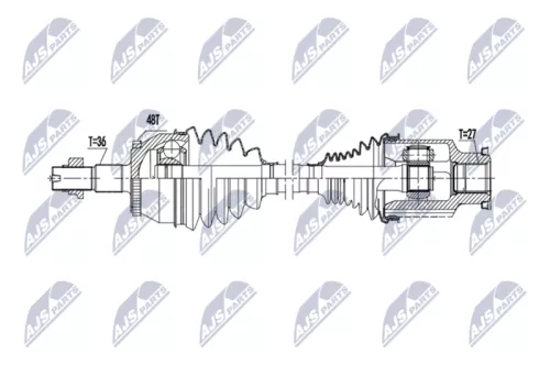 NTY NPW-DW-065 Drive Shaft