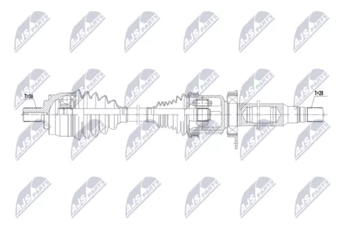 NTY NTY NPW-DW-075 NTY NPW-DW-075 Drive Shaft 