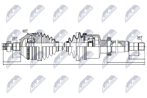 NTY NPW-FR-041 Drive Shaft