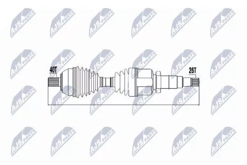 Front Right Front NTY Drive Shaft