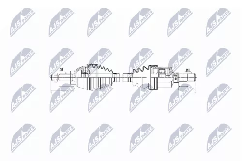 NTY NTY NPW-FR-055 NTY NPW-FR-055 Drive Shaft 