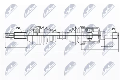 NTY NPW-FR-073 Drive Shaft