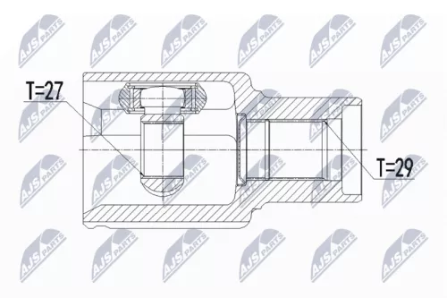 Front Right NTY Cv Joint & Boot Kit