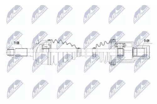 NTY NPW-FR-090 Drive Shaft