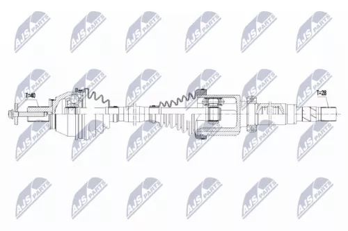 NTY NPW-FR-094 Drive Shaft