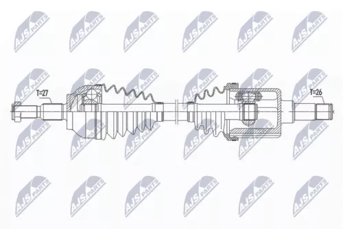 NTY NTY NPW-FR-101 NTY NPW-FR-101 Drive Shaft 