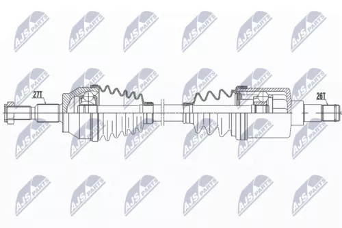 NTY NTY NPW-FR-129 NTY NPW-FR-129 Drive Shaft 