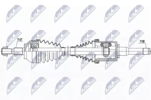 NTY NTY NPW-FR-133 NTY NPW-FR-133 Drive Shaft 