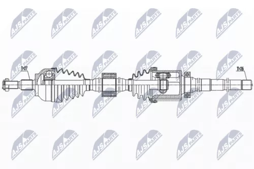 NTY NTY NPW-FR-137 NTY NPW-FR-137 Drive Shaft 