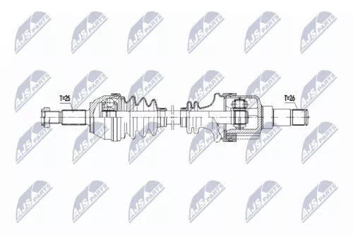 NTY NPW-FR-165 Drive Shaft