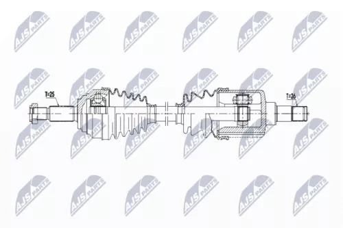NTY NPW-FR-169 Drive Shaft