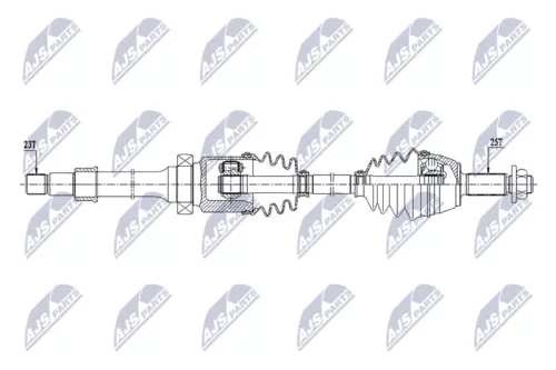 NTY NTY NPW-FR-173 NTY NPW-FR-173 Drive Shaft 