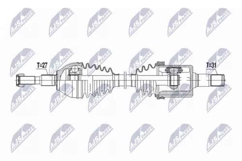 NTY NTY NPW-FR-179 NTY NPW-FR-179 Drive Shaft 