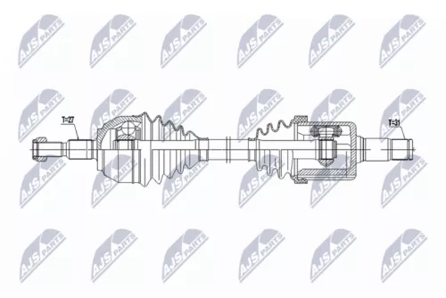 NTY NTY NPW-FR-183 NTY NPW-FR-183 Drive Shaft 
