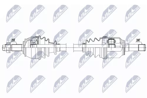 NTY NTY NPW-FT-021 NTY NPW-FT-021 Drive Shaft 