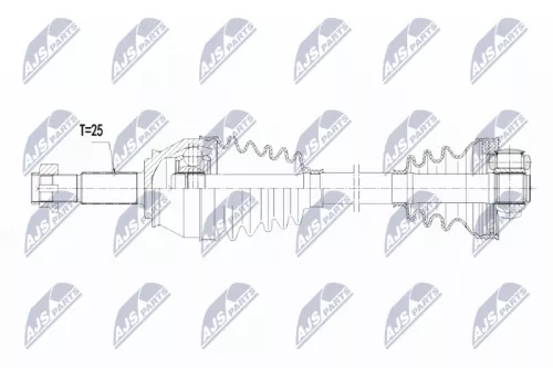NTY NTY NPW-FT-025 NTY NPW-FT-025 Drive Shaft 
