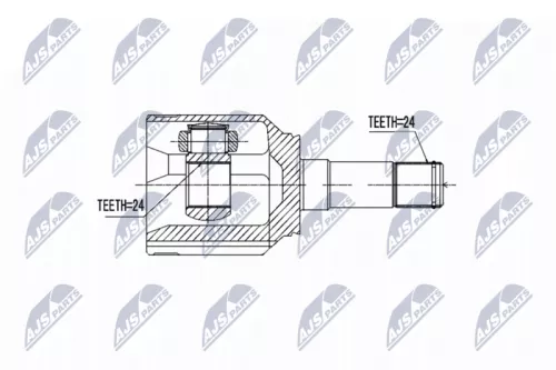 NTY NTY NPW-FT-048 Front Left NTY Cv Joint & Boot Kit 