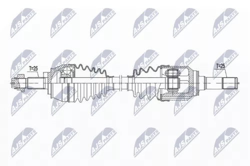 NTY NTY NPW-FT-049 NTY NPW-FT-049 Drive Shaft 