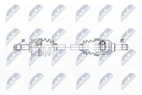 NTY NTY NPW-FT-073 NTY NPW-FT-073 Drive Shaft 