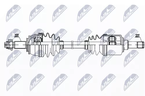 NTY NTY NPW-FT-075 NTY NPW-FT-075 Drive Shaft 