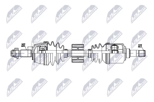 NTY NTY NPW-FT-081 NTY NPW-FT-081 Drive Shaft 