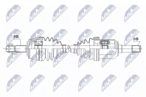 NTY NTY NPW-FT-089 NTY NPW-FT-089 Drive Shaft 