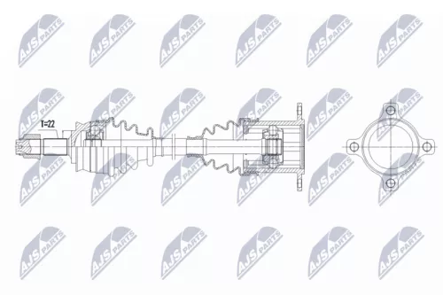 NTY NTY NPW-FT-093 NTY NPW-FT-093 Drive Shaft 