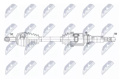 NTY NTY NPW-FT-095 NTY NPW-FT-095 Drive Shaft 