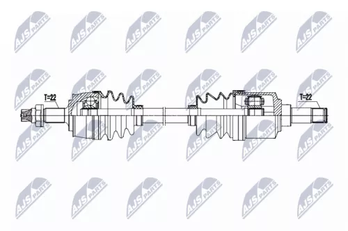 NTY NTY NPW-FT-104 NTY NPW-FT-104 Drive Shaft 