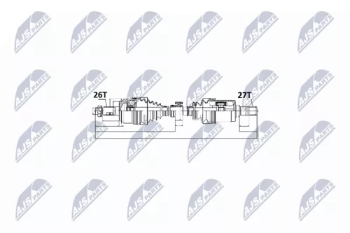 NTY NTY NPW-HD-014 NTY NPW-HD-014 Drive Shaft 