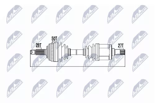NTY NPW-HD-037 Drive Shaft