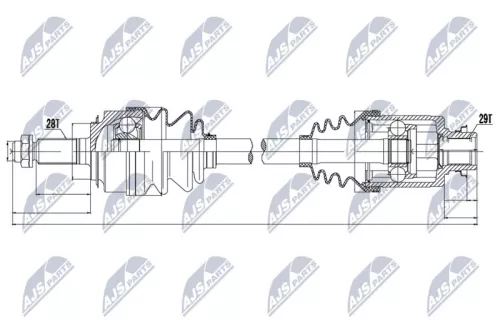 NTY NPW-HD-042 Drive Shaft