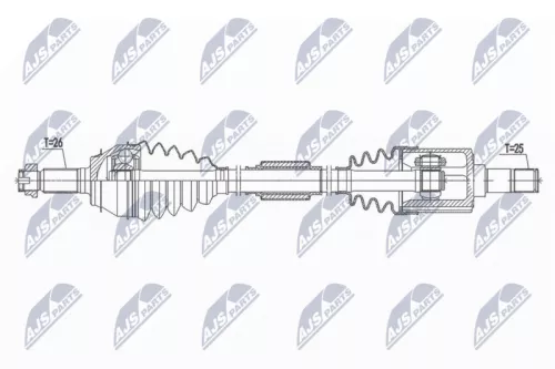 NTY NTY NPW-HD-054 NTY NPW-HD-054 Drive Shaft 