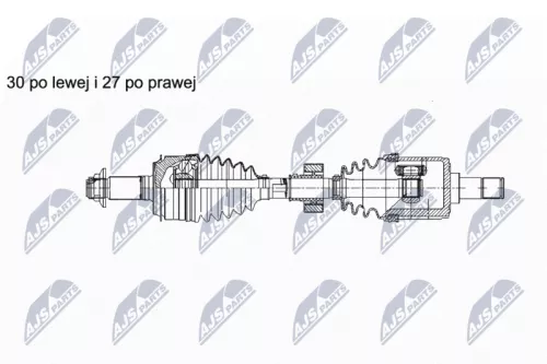 NTY NTY NPW-HD-056 NTY NPW-HD-056 Drive Shaft 
