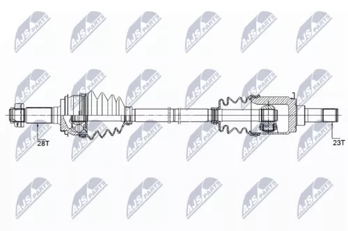 NTY NPW-HD-068 Drive Shaft