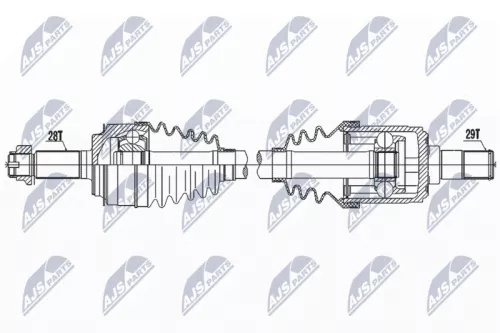 NTY NTY NPW-HD-081 NTY NPW-HD-081 Drive Shaft 