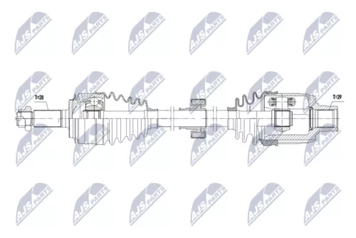 NTY NTY NPW-HD-106 NTY NPW-HD-106 Drive Shaft 