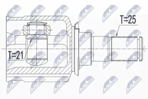 NTY NTY NPW-HY-548 NTY NPW-HY-548 Drive Shaft 