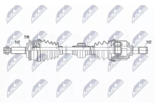 NTY NPW-HY-557 Drive Shaft