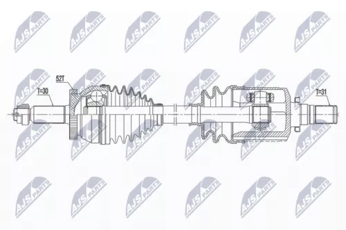 NTY NPW-HY-561 Drive Shaft